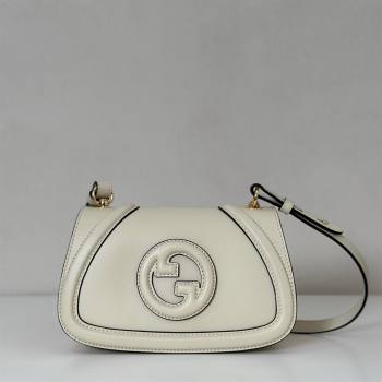 Gucci Blondie Small Shoulder bag in Smooth Leather 815700 White 2025 (DLH-250701026)