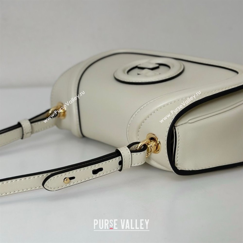 Gucci Blondie Small Shoulder bag in Smooth Leather 815700 White 2025 (DLH-250701026)