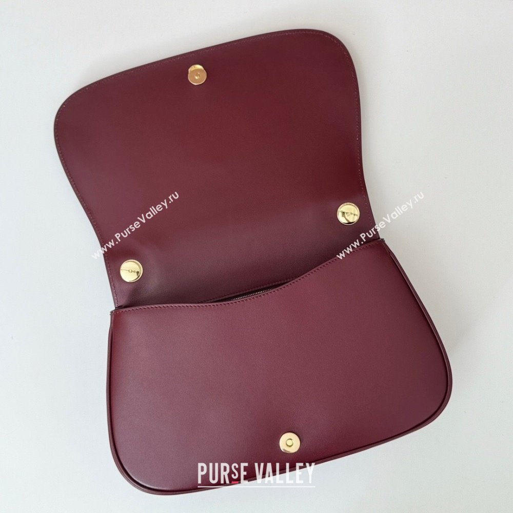 Gucci Blondie Leather Medium Top Handle Bag 815719 Burgundy 2024 (DLH-250117095)