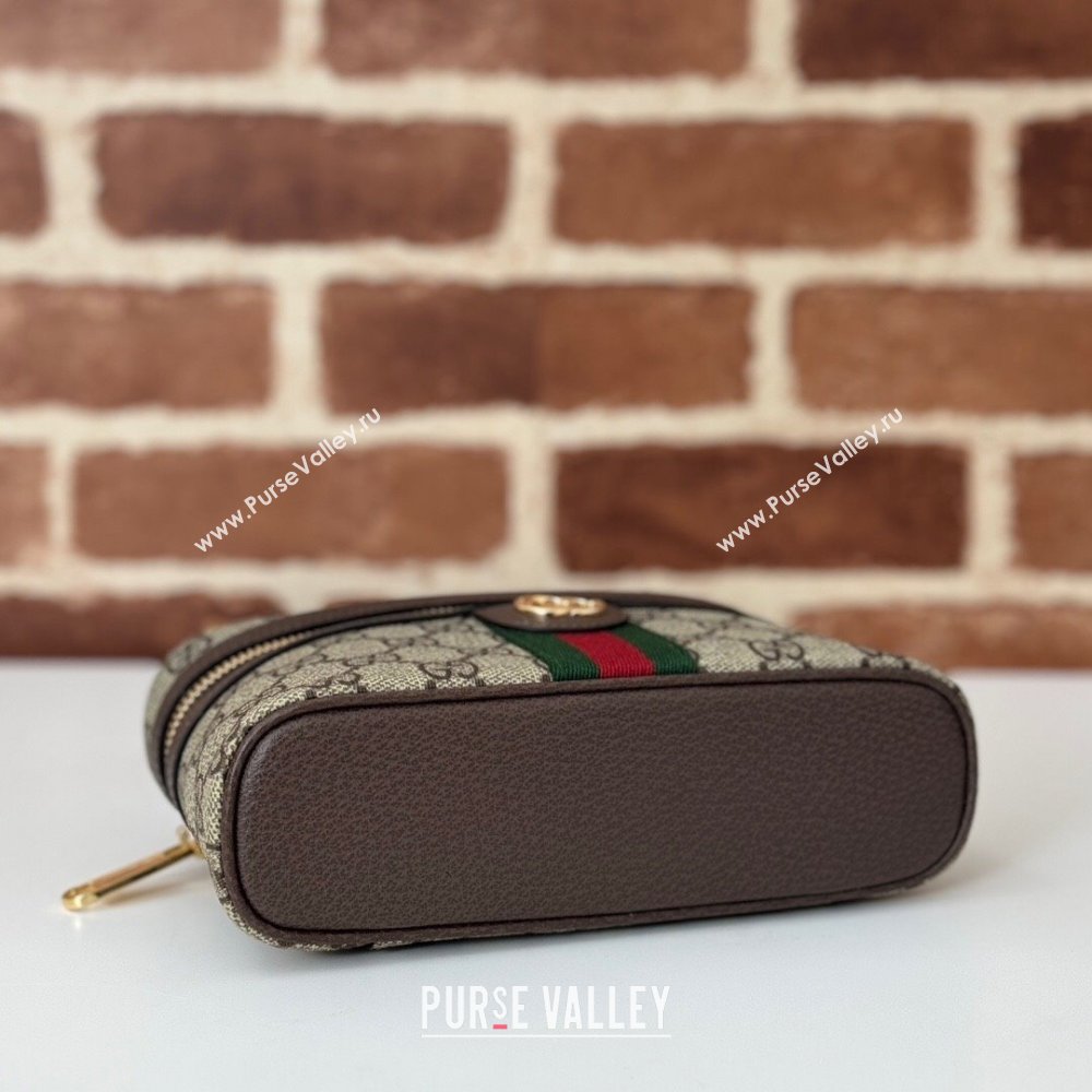 Gucci Ophidia GG Canvas Super Mini Shoulder Bag Beige/Brown 2024 816357 (DLH-241104030)