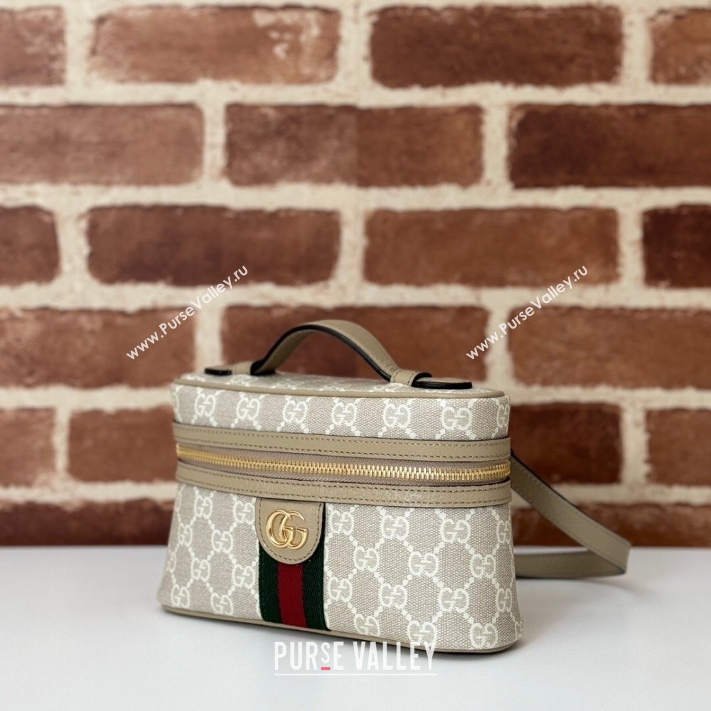 Gucci Ophidia GG Canvas Super Mini Shoulder Bag Beige/Oatmeal 2024 816357 (DLH-241104031)