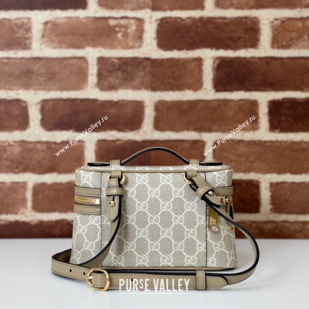 Gucci Ophidia GG Canvas Super Mini Shoulder Bag Beige/Oatmeal 2024 816357 (DLH-241104031)