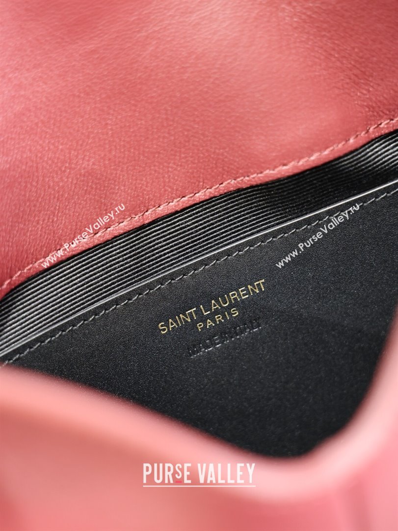 Saint Laurent Cassandre Chain Clutch in Lambskin Dark Burgundy 2025 819271 (YY-250802015)