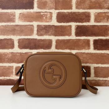 Gucci Blondie Leather Mini Shoulder Bag Brown 2024 820429 (DLH-241211097)