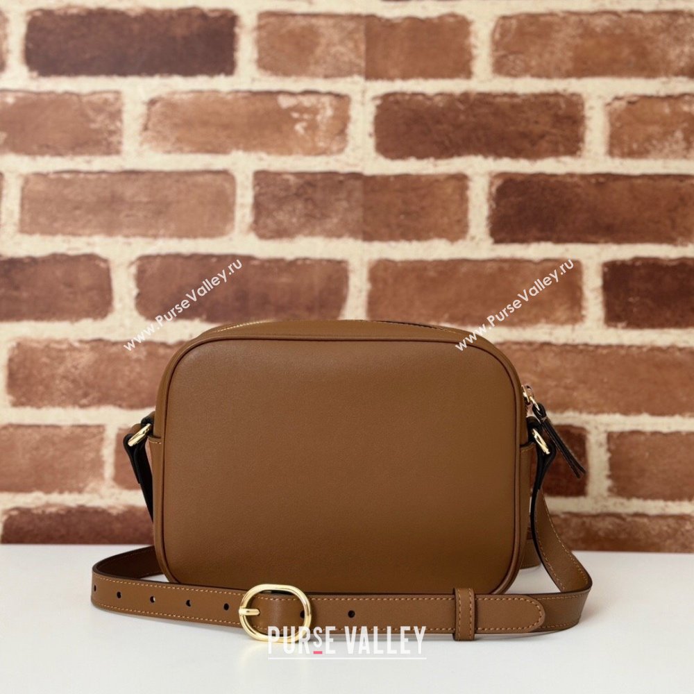 Gucci Blondie Leather Mini Shoulder Bag Brown 2024 820429 (DLH-241211097)