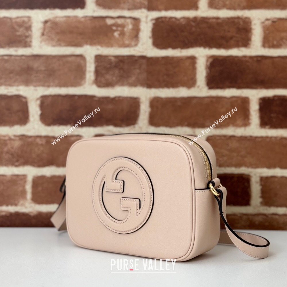 Gucci Blondie Leather Mini Shoulder Bag 820429 Light Pink 2024 (DLH-241211094)