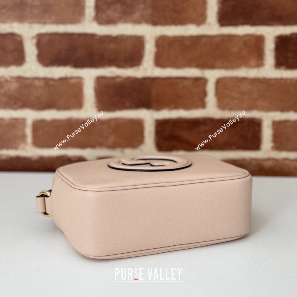 Gucci Blondie Leather Mini Shoulder Bag 820429 Light Pink 2024 (DLH-241211094)