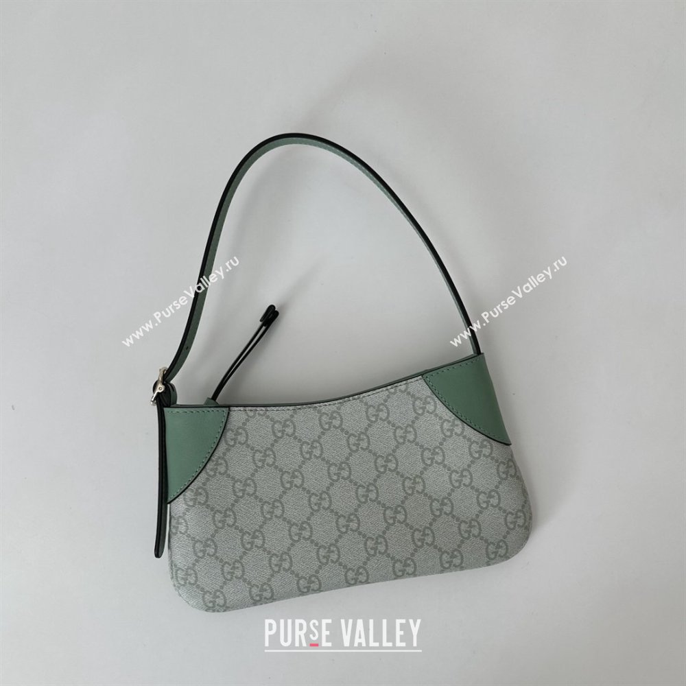 Gucci GG Canvas Emblem Mini Shoulder bag Green 2026 820696 (DLH-260127077)