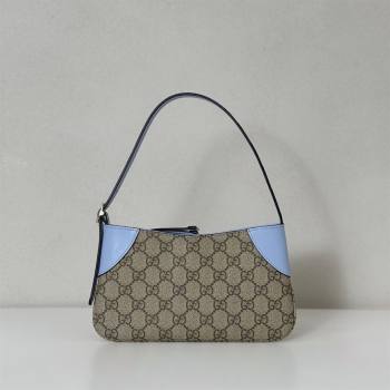 Gucci GG Canvas Emblem Mini Shoulder bag Light Blue 2026 820696 (DLH-260127078)