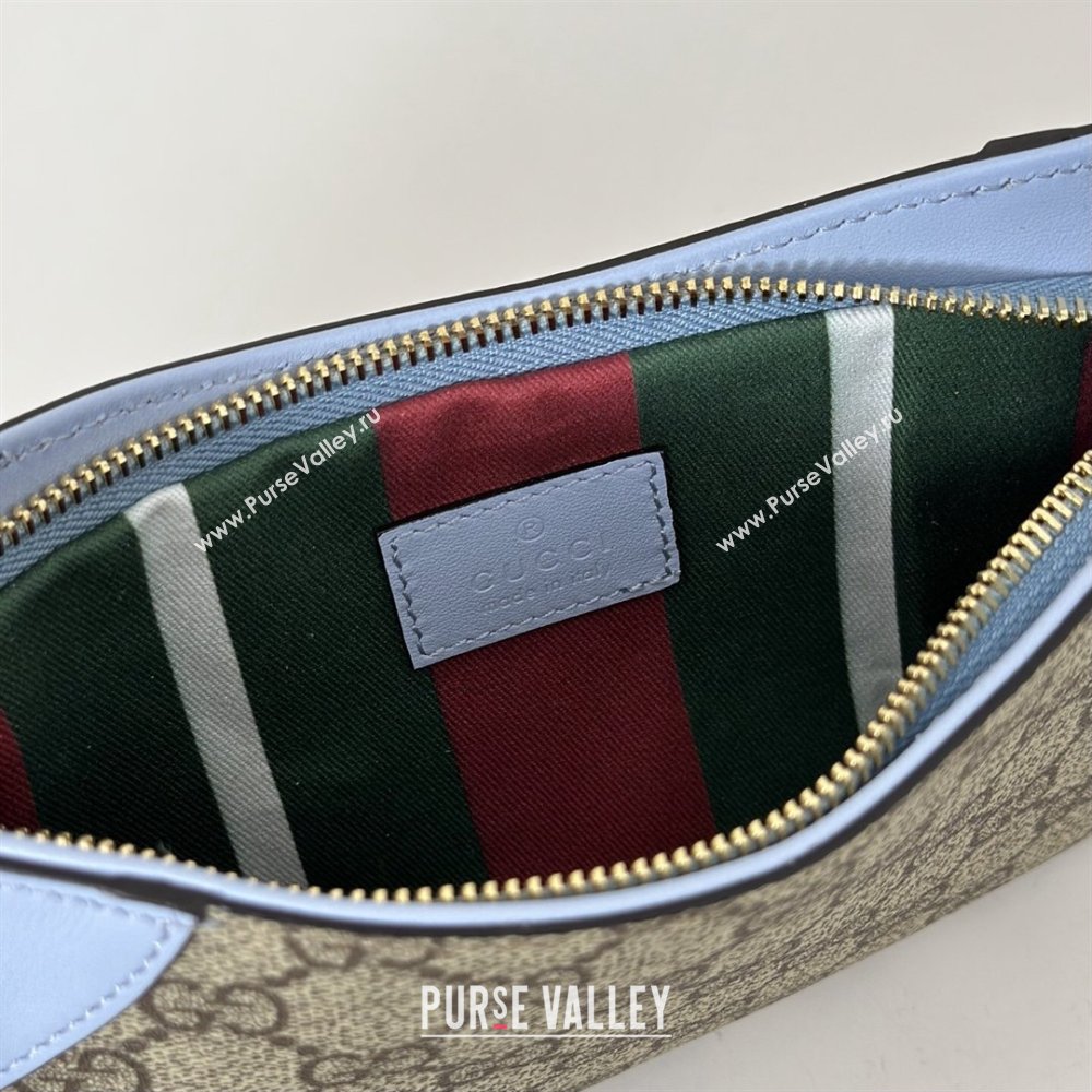 Gucci GG Canvas Emblem Mini Shoulder bag Light Blue 2026 820696 (DLH-260127078)