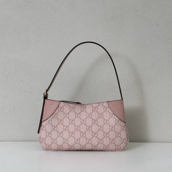 Gucci GG Canvas Emblem Mini Shoulder bag Light Pink 2026 820696 (DLH-260127075)