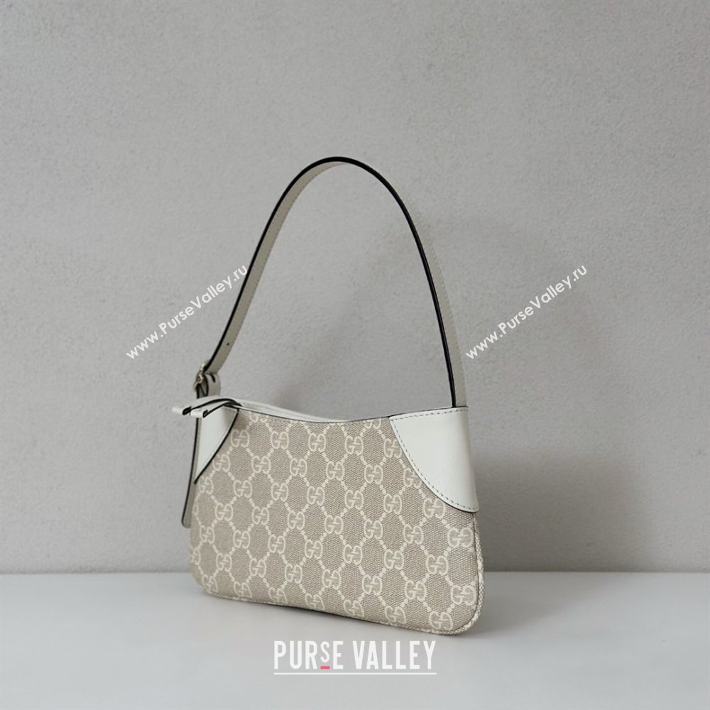 Gucci GG Canvas Emblem Mini Shoulder bag White 2026 820696 (DLH-260127079)