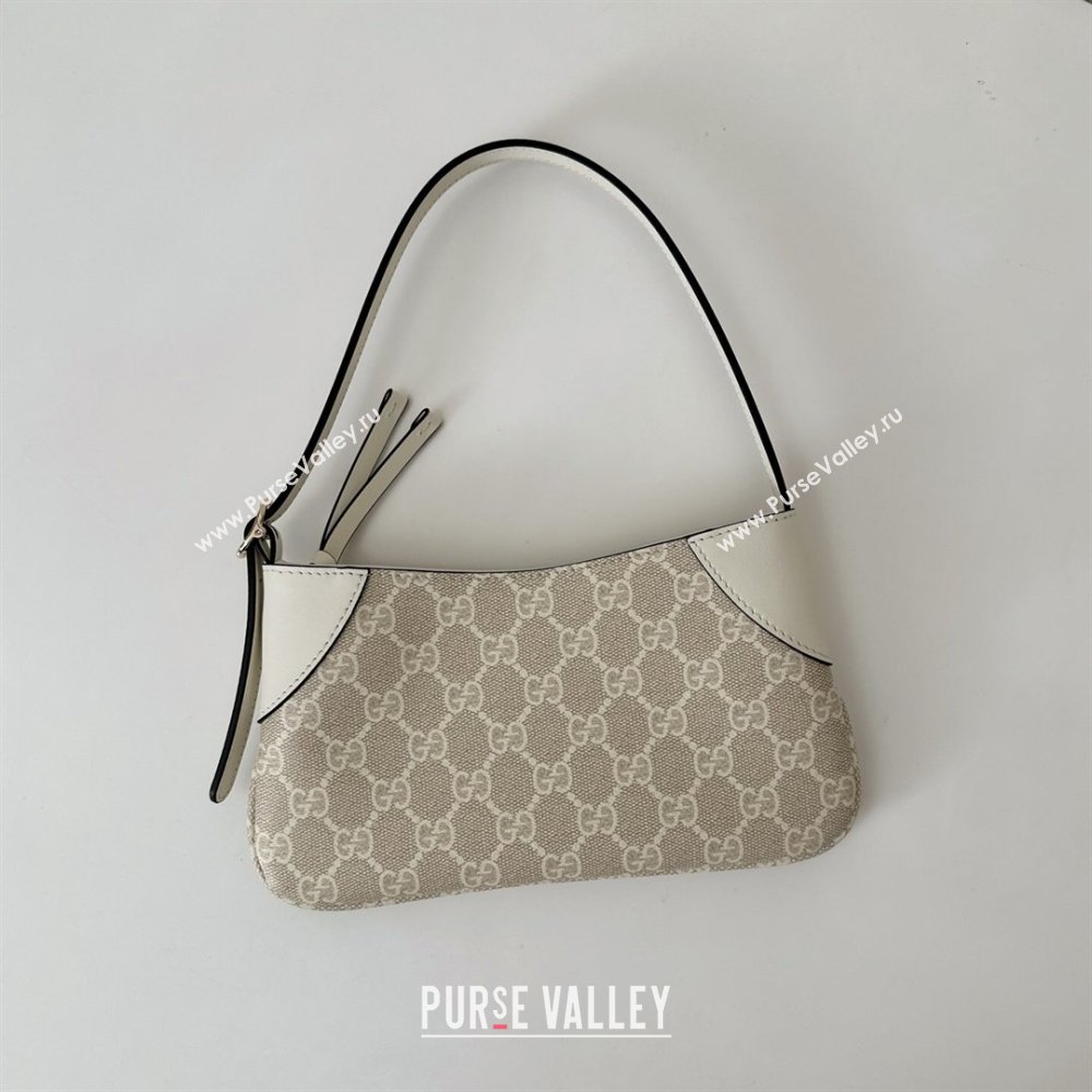 Gucci GG Canvas Emblem Mini Shoulder bag White 2026 820696 (DLH-260127079)