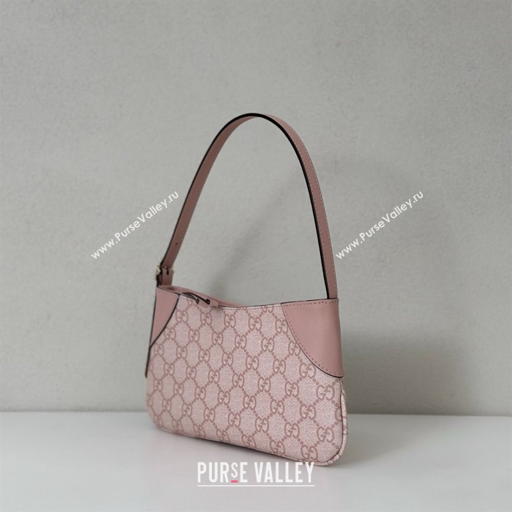 Gucci GG Canvas Emblem Mini Shoulder bag Light Pink 2026 820696 (DLH-260127075)