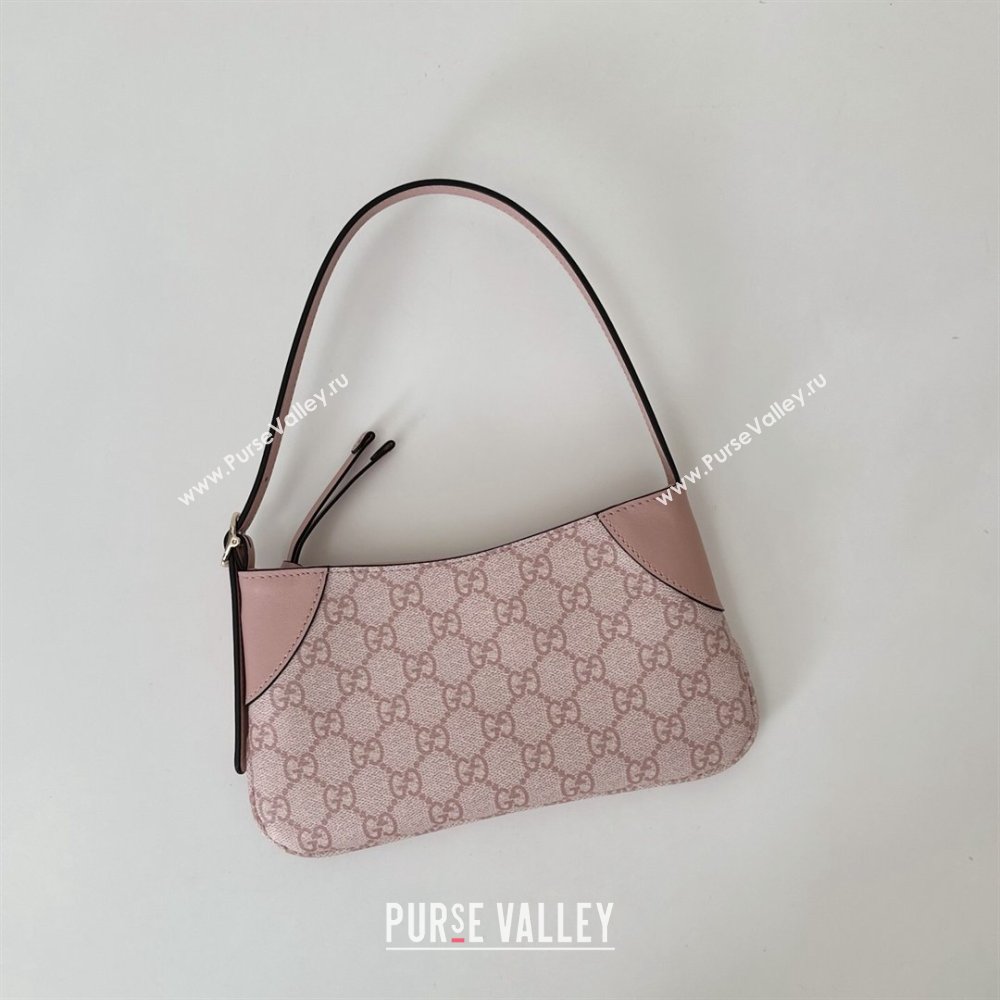 Gucci GG Canvas Emblem Mini Shoulder bag Light Pink 2026 820696 (DLH-260127075)