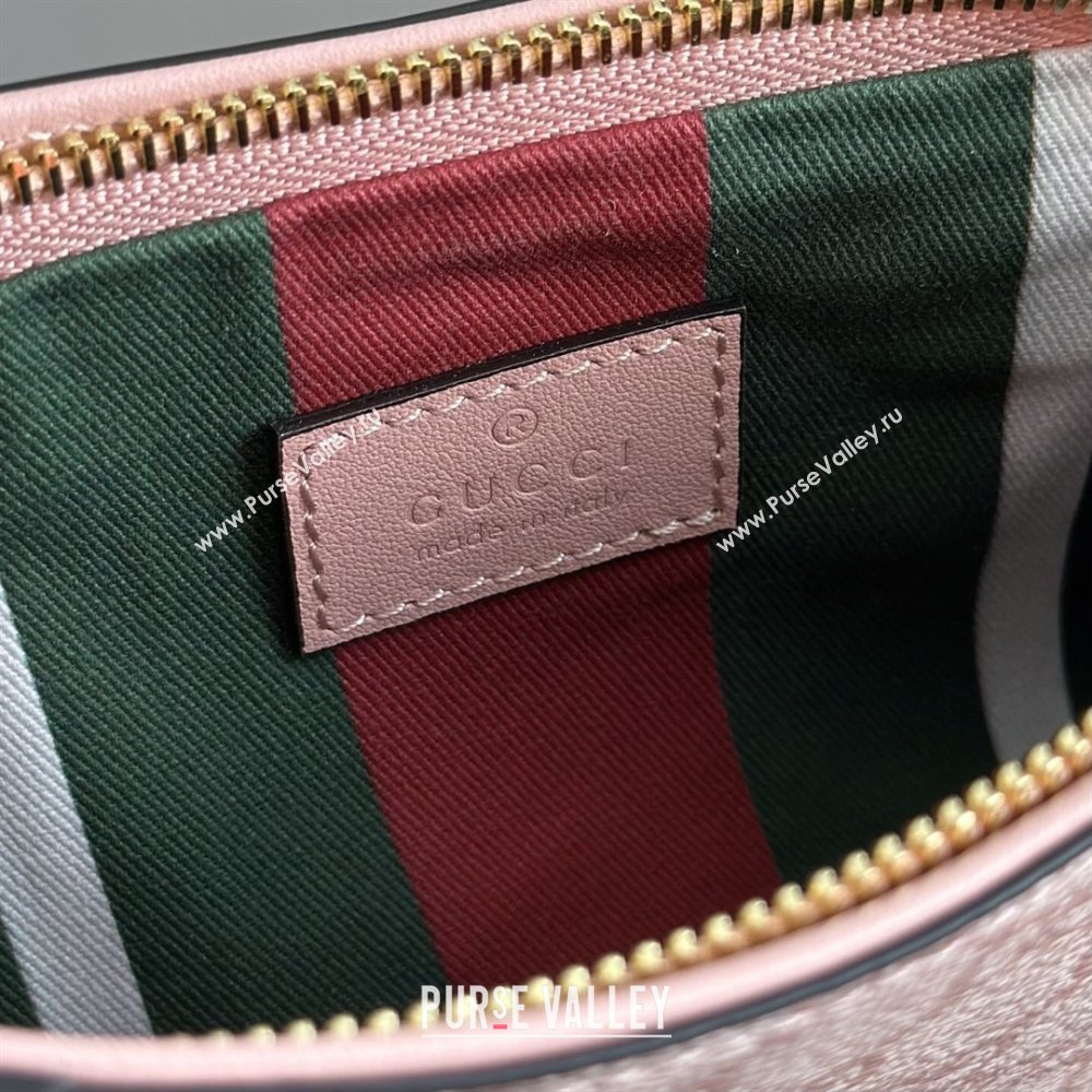 Gucci GG Canvas Emblem Mini Shoulder bag Light Pink 2026 820696 (DLH-260127075)