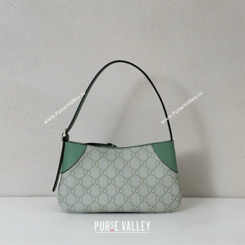 Gucci GG Canvas Emblem Mini Shoulder bag Green 2026 820696 (DLH-260127077)