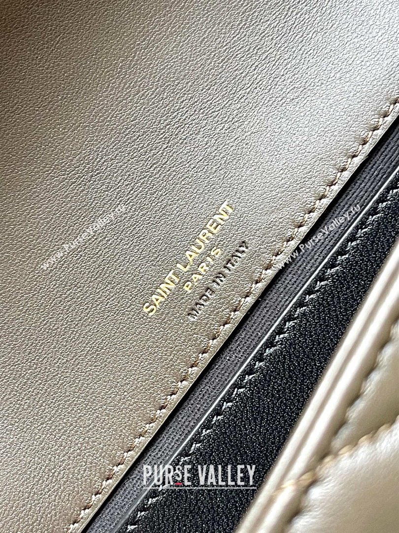 Saint Laurent Loulou Mini Bag in Matelasse Lambskin Green 2025 821749 (YY-250206031)