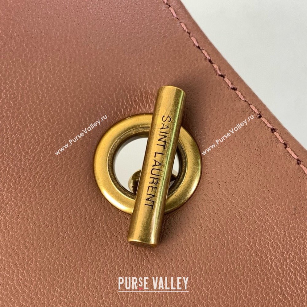 Saint Laurent Loulou Mini Bag in Matelasse Lambskin Rose Pink 2025 821749 (YY-250924136)