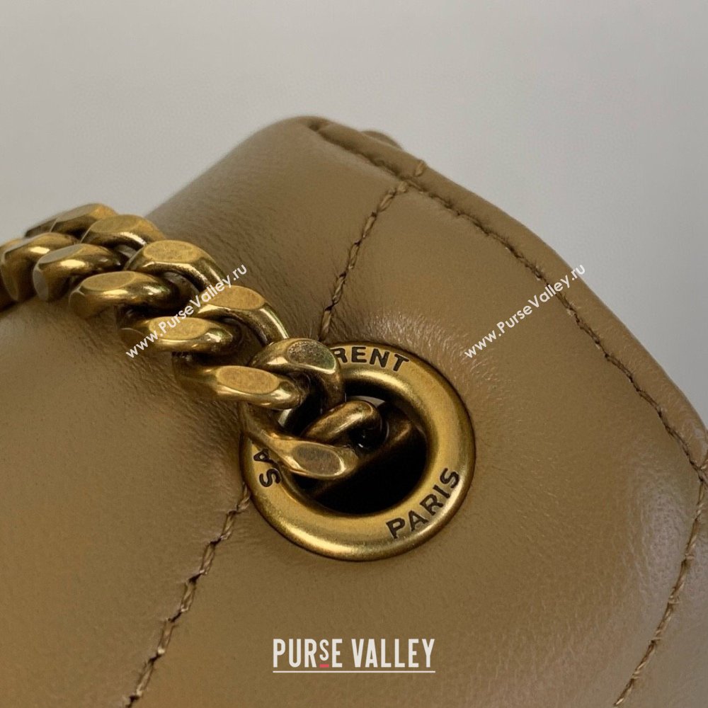 Saint Laurent Loulou Mini Bag in Matelasse Lambskin Apricot 2025 821749 (YY-250924137)