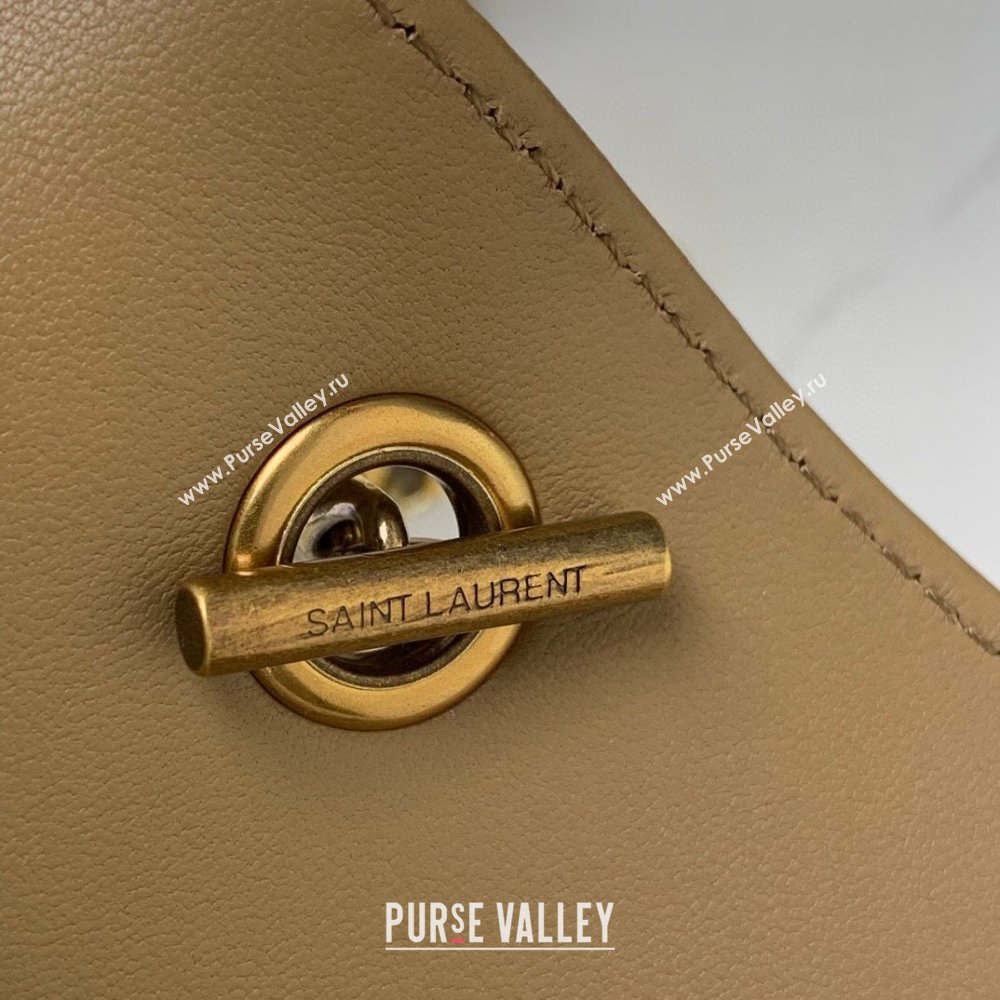 Saint Laurent Loulou Mini Bag in Matelasse Lambskin Apricot 2025 821749 (YY-250924137)