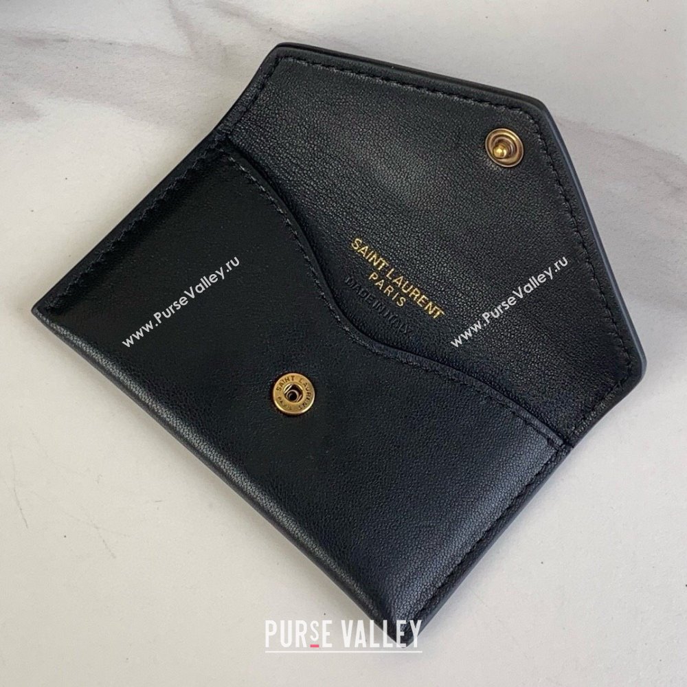 Saint Laurent Loulou Mini Bag in Matelasse Lambskin Black/Gold 2025 821749 (YY-250924141)