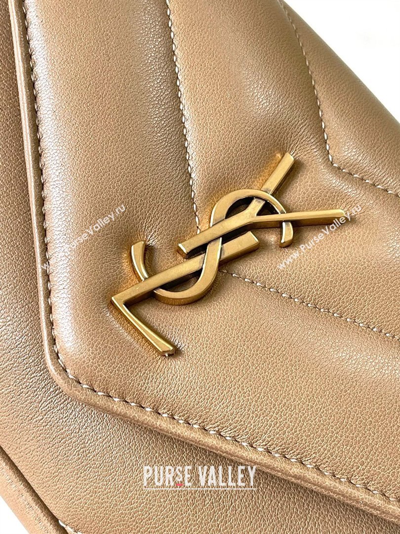 Saint Laurent Loulou Mini Bag in Matelasse Lambskin Beige 2025 821749 (YY-250924143)