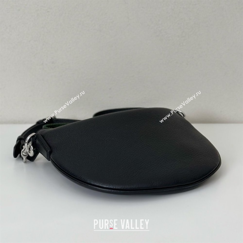 Gucci Mens B small shoulder bag in grainy leather Black 2025 824529 (DLH-250630096)