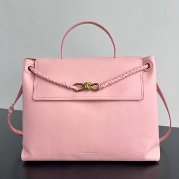 Bottega Veneta Large Ciao Ciao Top Handle Bag in Calf Leather 826195 Rose Pink 2025 (WT-250519027)