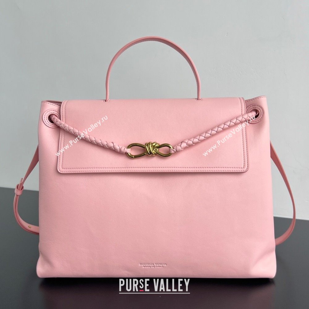 Bottega Veneta Large Ciao Ciao Top Handle Bag in Calf Leather 826195 Rose Pink 2025 (WT-250519027)