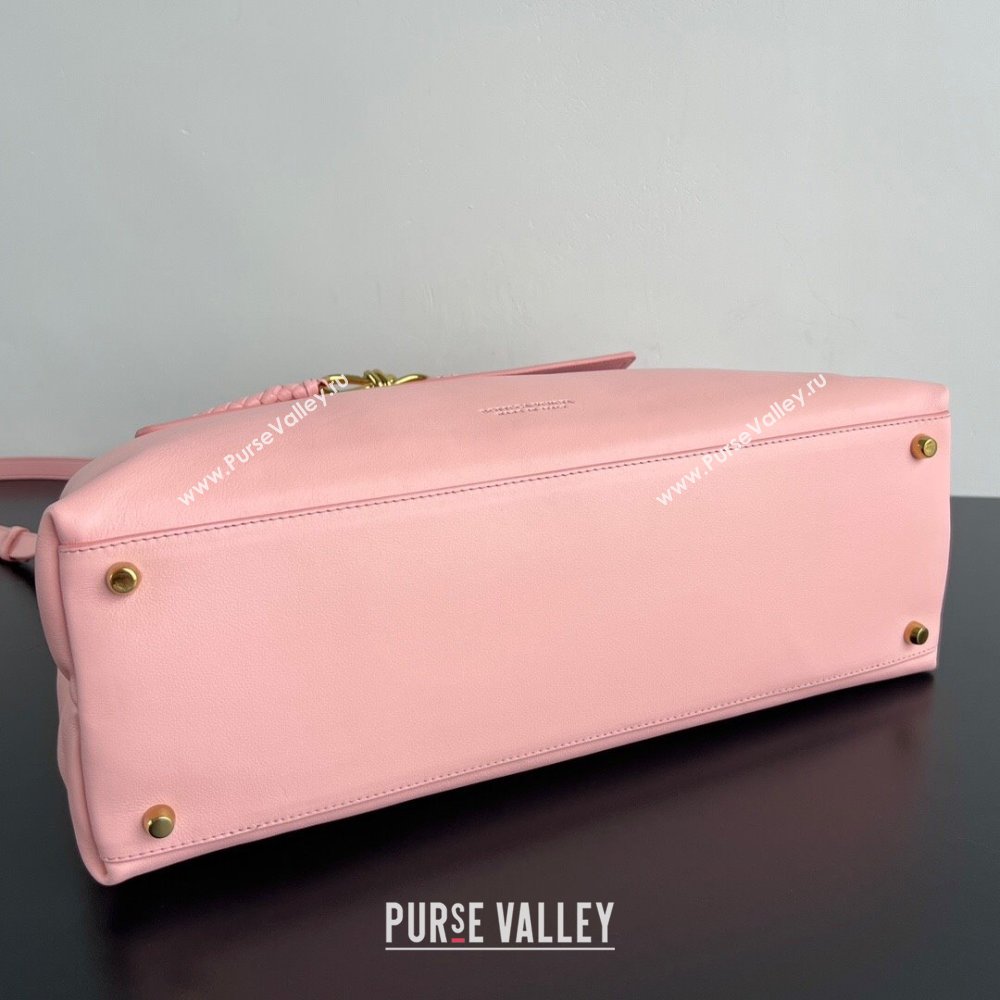 Bottega Veneta Large Ciao Ciao Top Handle Bag in Calf Leather 826195 Rose Pink 2025 (WT-250519027)