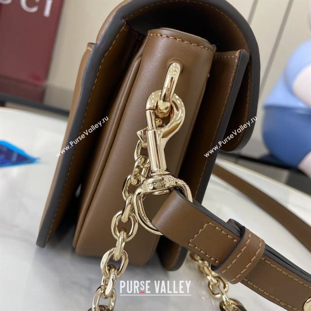 Gucci Go Suede small shoulder bag Brown 2025 826761 (XLU-250808068)