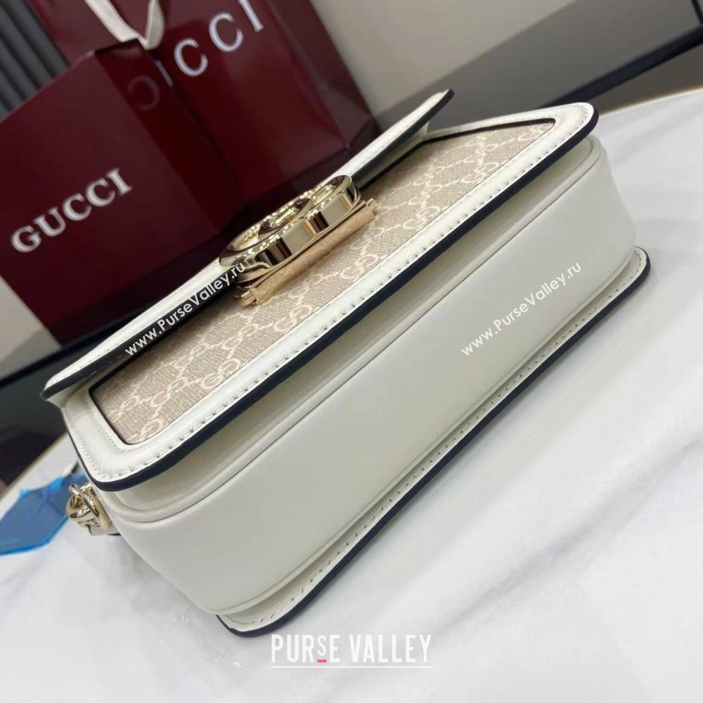 Gucci Go GG Canvas small shoulder bag Grey 2025 826761 (XLU-250808070)