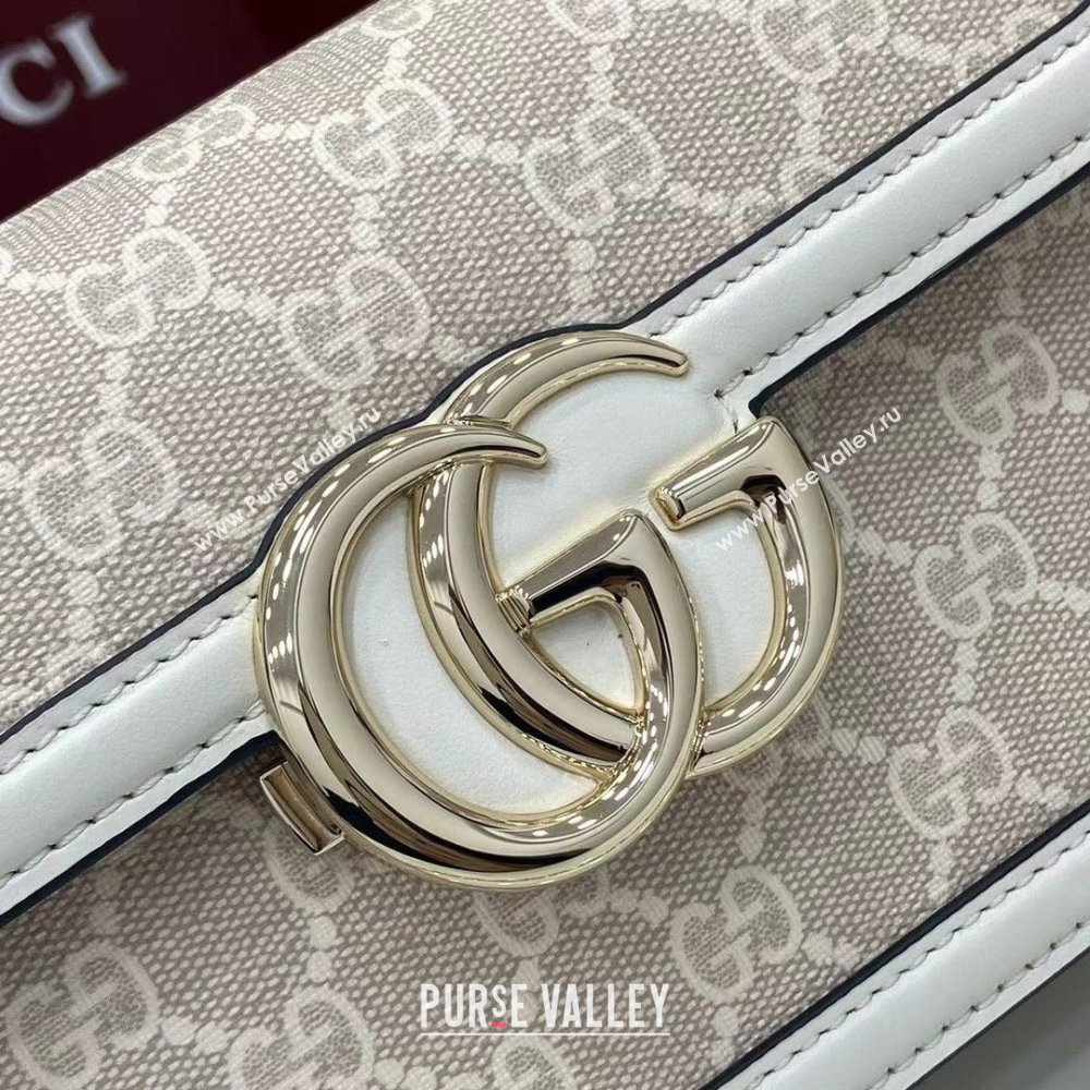 Gucci Go GG Canvas small shoulder bag Grey 2025 826761 (XLU-250808070)