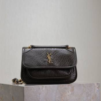 Saint Laurent Niki Mini bag in Grained Lambskin 828736 Dark Green 2025 (YY-250801131)