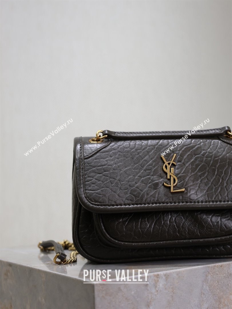 Saint Laurent Niki Mini bag in Grained Lambskin 828736 Dark Green 2025 (YY-250801131)