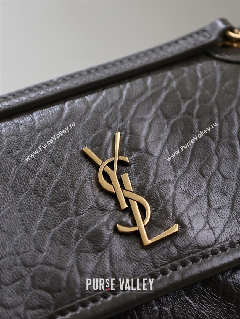 Saint Laurent Niki Mini bag in Grained Lambskin 828736 Dark Green 2025 (YY-250801131)