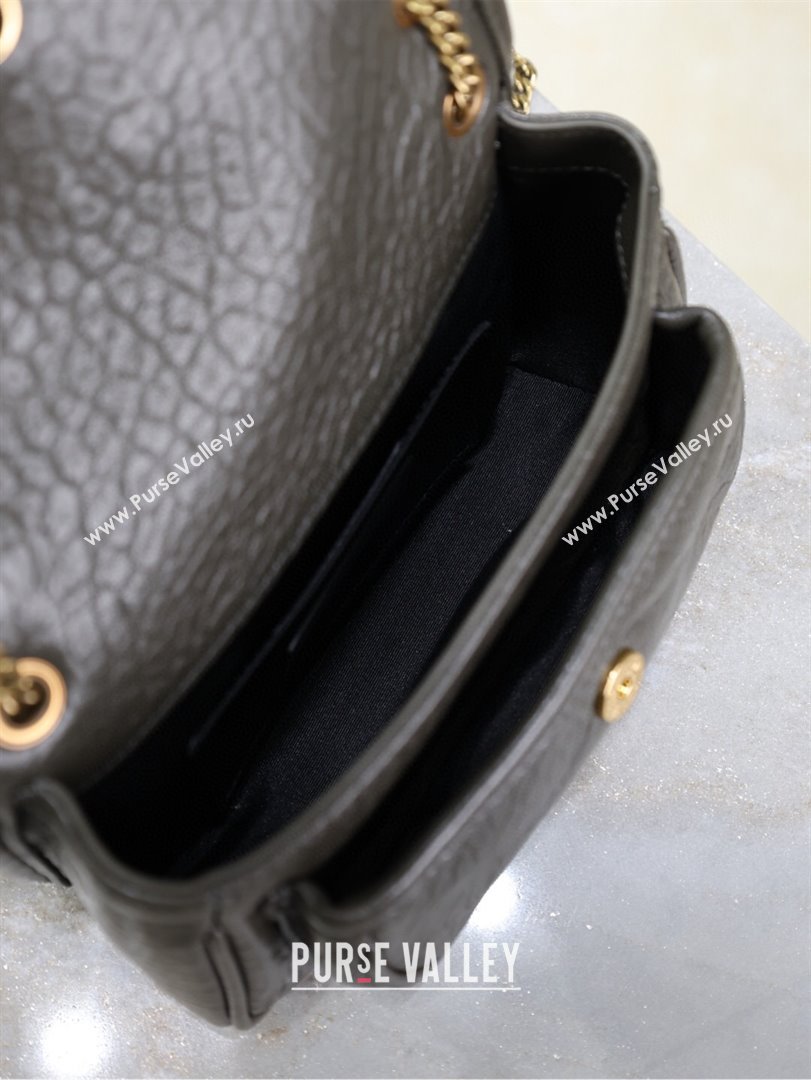 Saint Laurent Niki Mini bag in Grained Lambskin 828736 Dark Green 2025 (YY-250801131)