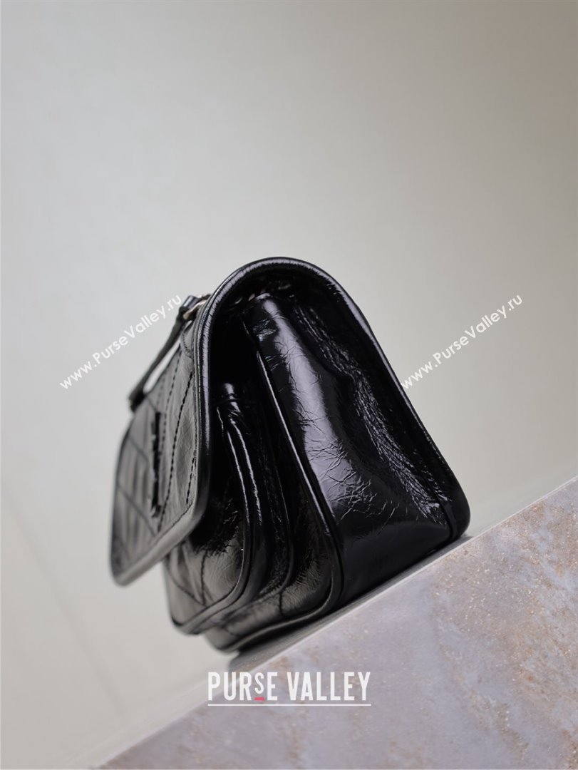 Saint Laurent Niki Mini bag in Oil Leather 828736 Black 2025 (YY-250801132)