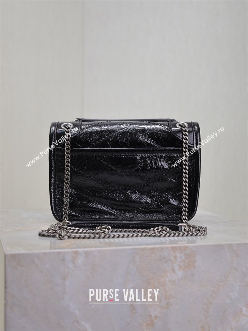Saint Laurent Niki Mini bag in Oil Leather 828736 Black 2025 (YY-250801132)