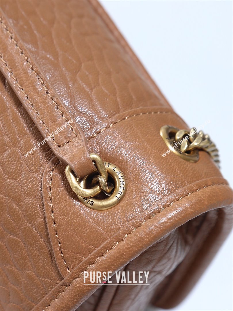 Saint Laurent Niki Mini bag in Grained Lambskin 828736 Dark Brown 2025 (YY-250801133)