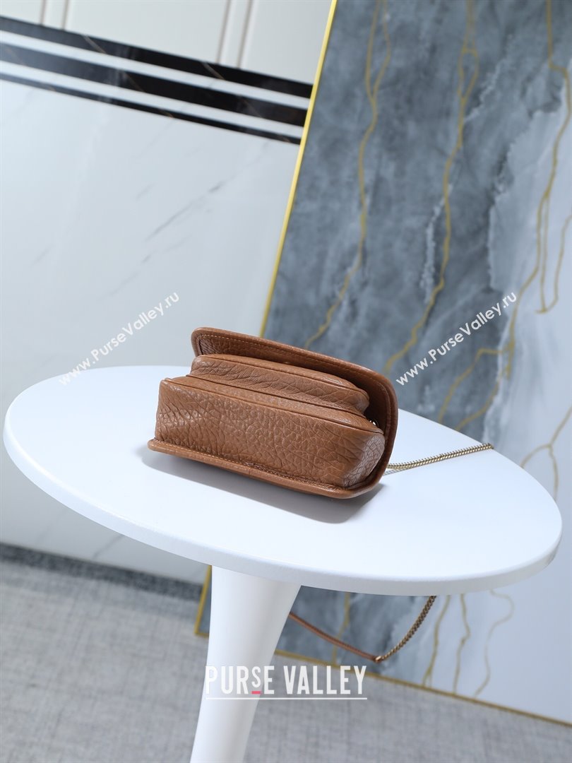 Saint Laurent Niki Mini bag in Grained Lambskin 828736 Dark Brown 2025 (YY-250801133)