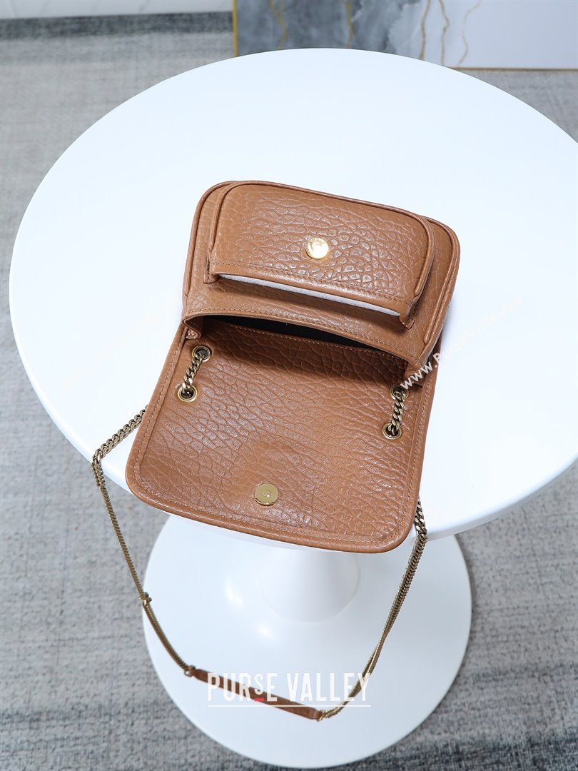 Saint Laurent Niki Mini bag in Grained Lambskin 828736 Dark Brown 2025 (YY-250801133)
