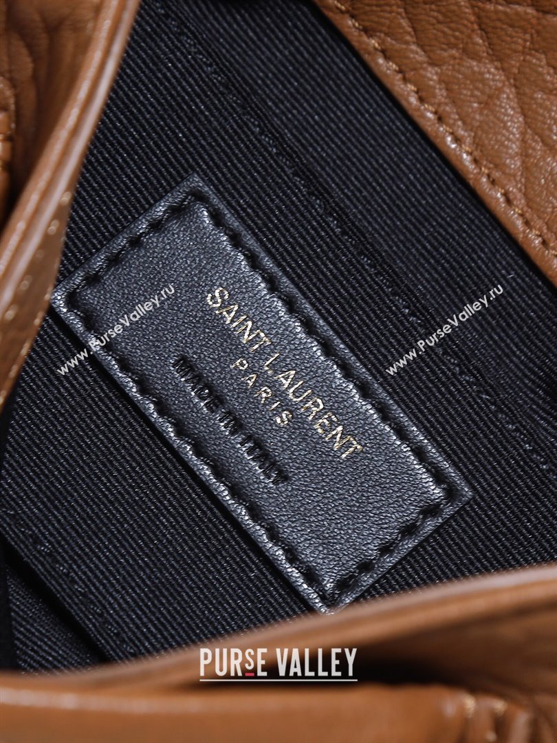 Saint Laurent Niki Mini bag in Grained Lambskin 828736 Dark Brown 2025 (YY-250801133)