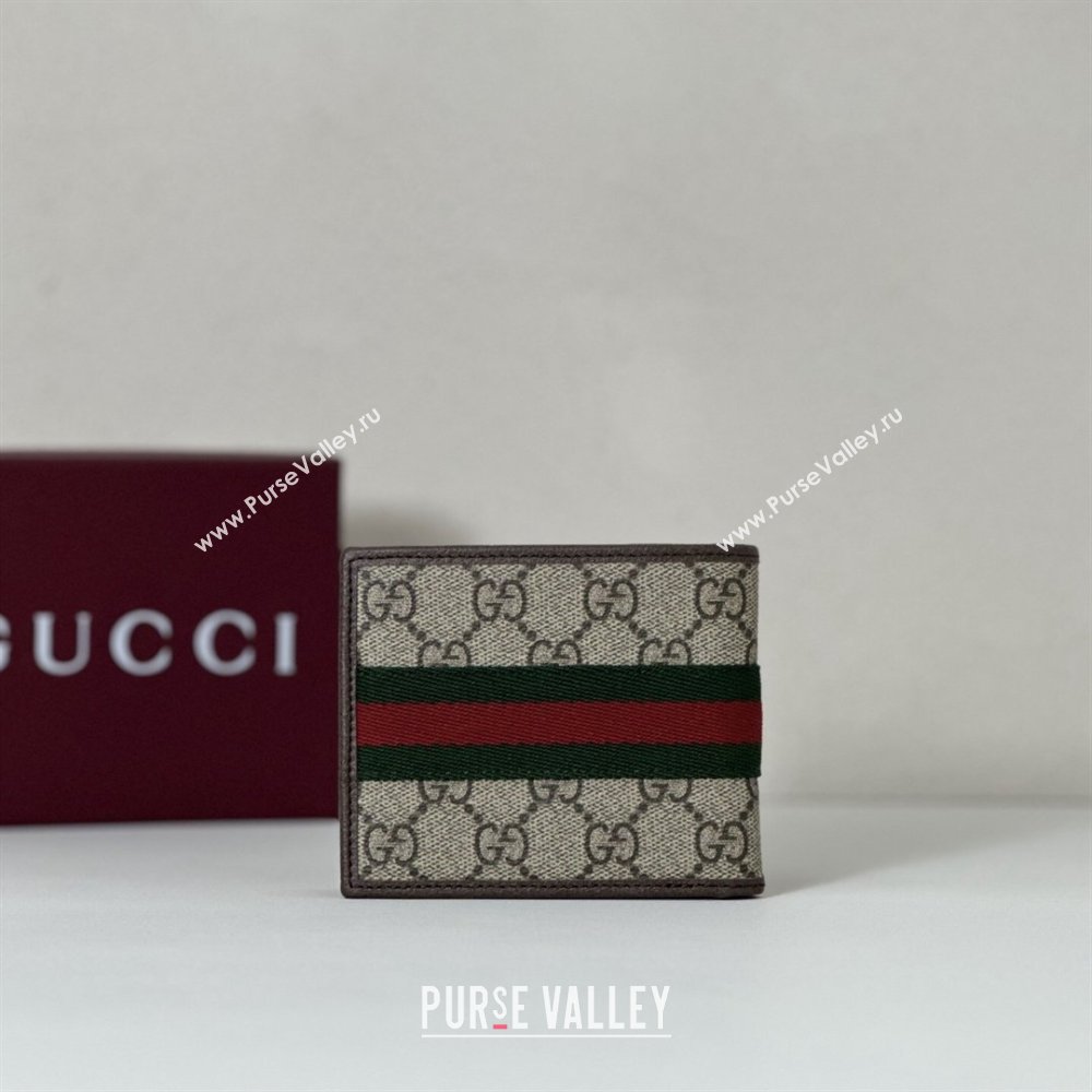 Gucci Bi-fold Wallet in GG Canvas Beige/Brown 2026 834271 (DLH-260128095)