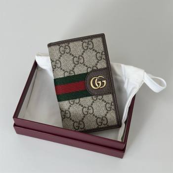 Gucci Long Card Case in GG Canvas Beige/Brown 2026 834691 (DLH-260128100)