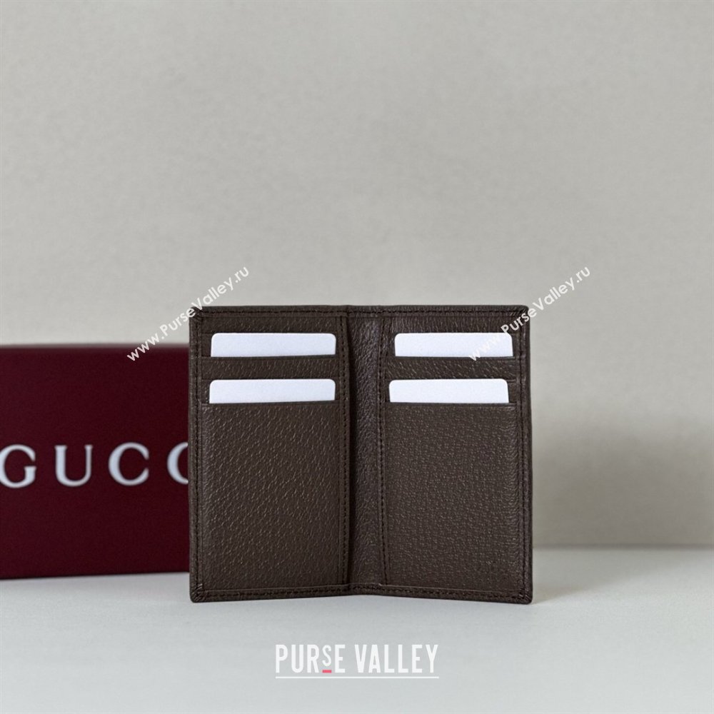 Gucci Long Card Case in GG Canvas Beige/Brown 2026 834691 (DLH-260128100)