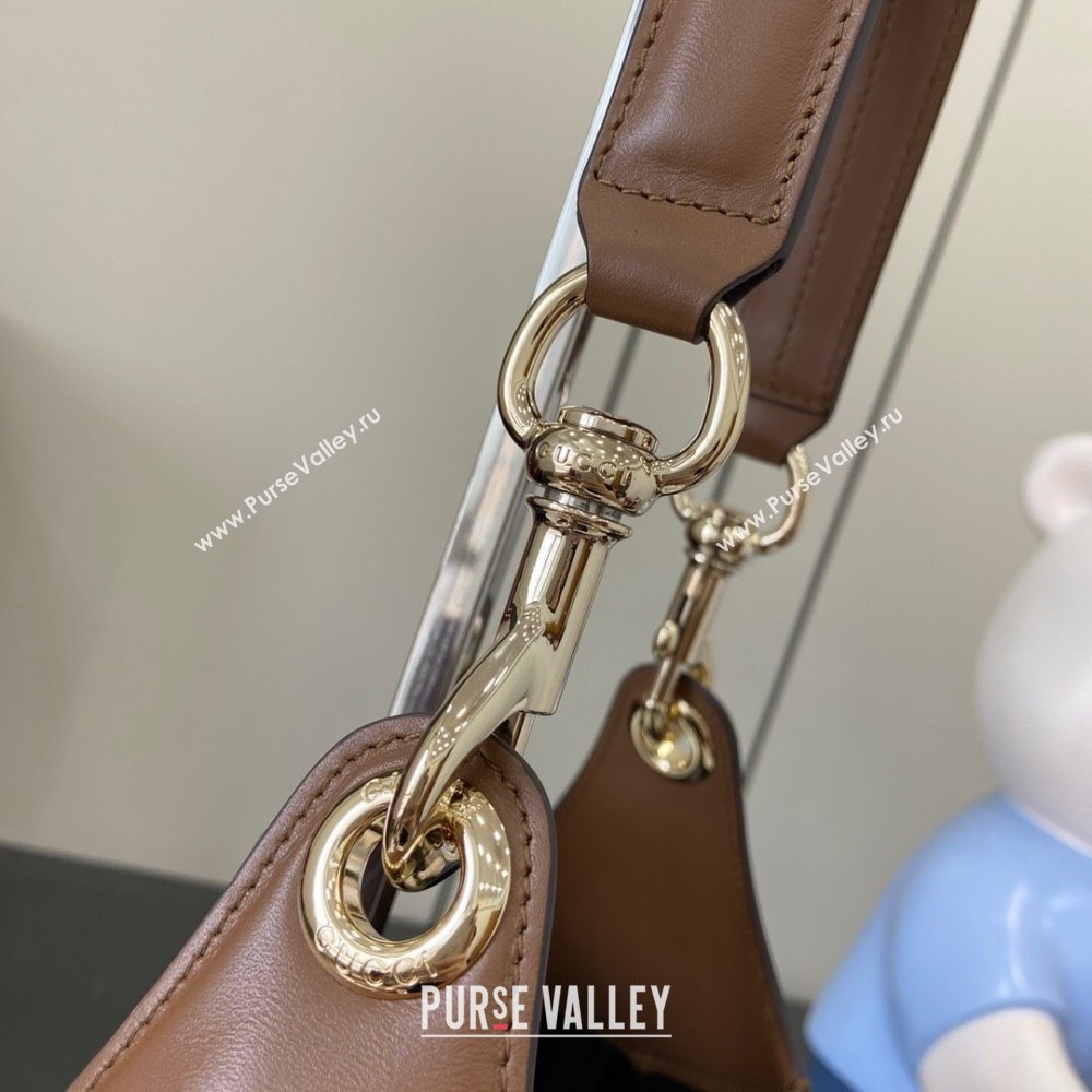 Gucci B medium shoulder bag in Micro GG Suede Brown 2025 834981 (XLU-250701010)