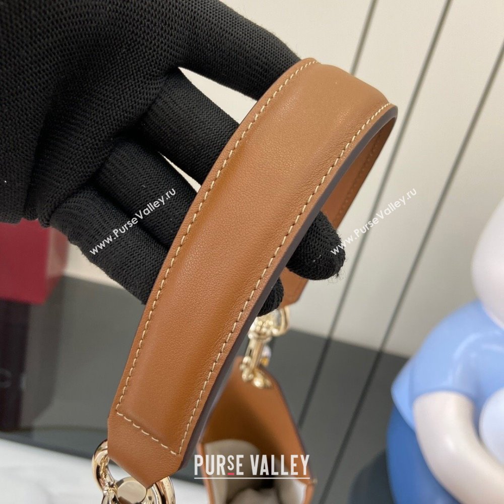 Gucci B medium shoulder bag in GG Canvas Brown 2025 834981 (XLU-250701007)