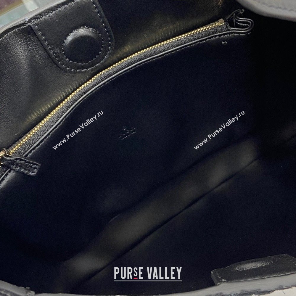 Gucci B medium shoulder bag in Micro GG Suede Black 2025 834981 (XLU-250701008)